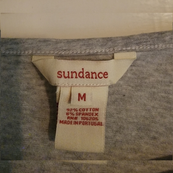 Sundance Princess Runched Grey Long Sleeve Top M - Picture 6 of 8